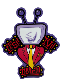 Image 2 of TV Time 4” Sticker