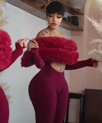 Image 1 of Barbie Fur top jumpsuit 