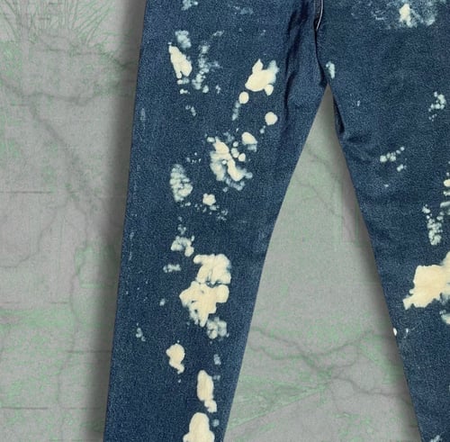 Image of heaven or hell bleached jean pants