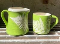 Image 2 of Green fern small jug 