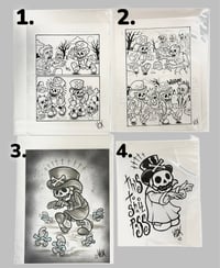 original art drawings sketch’s  copy set 5