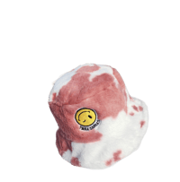 pink cow print bucket hat 