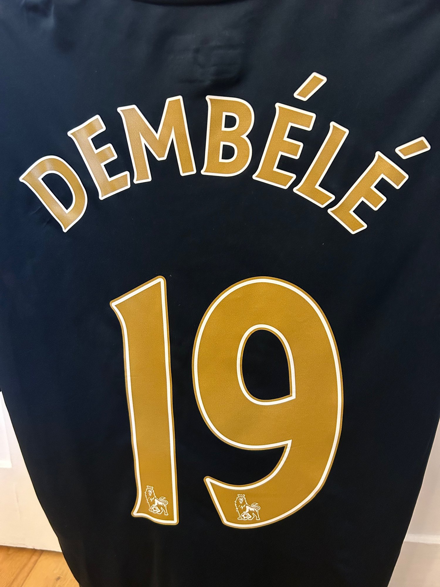 Image of Tottenham Hotspur “DEMBELE 19” 2016/17 Away Shirt + PL patches (L)