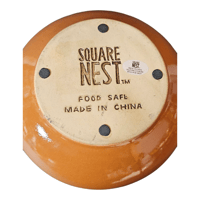 Image 8 of Square Nest Bean Pot With Floral Painted Wood Handles