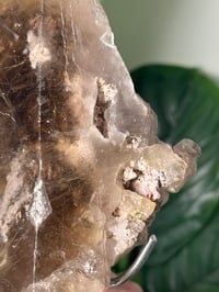 Image 6 of XL SMOKEY RUTILE IN QUARTZ CLUSTER ON STAND A