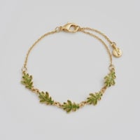 Image 1 of Fable Enamel Oak Leaf Bracelet