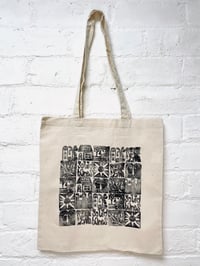 Image 3 of Hand printed cotton tote bag 