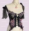 Dark coquette corset top (1/1)