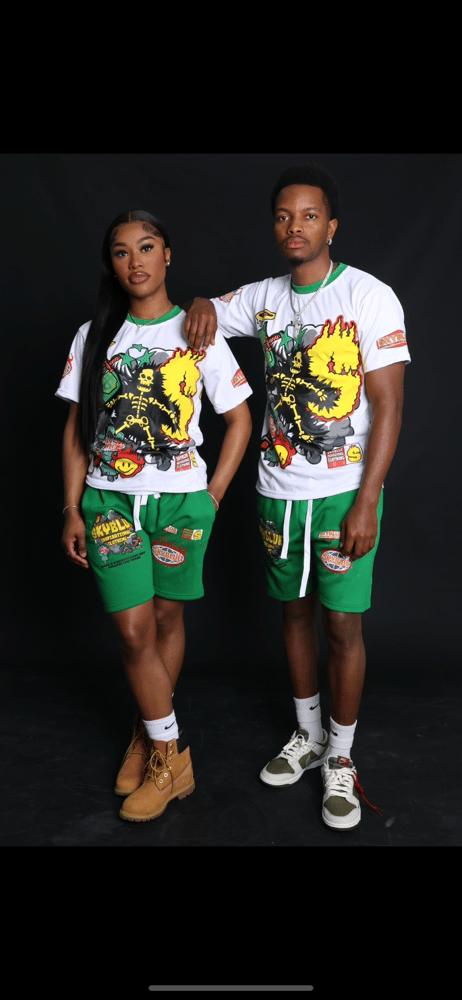 Image of Green/ White Set