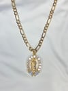 DIAMOND OUTLINE SAN JUDAS NECKLACE 