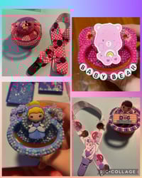 Image 1 of Princess Adult Paci & Clip Sets