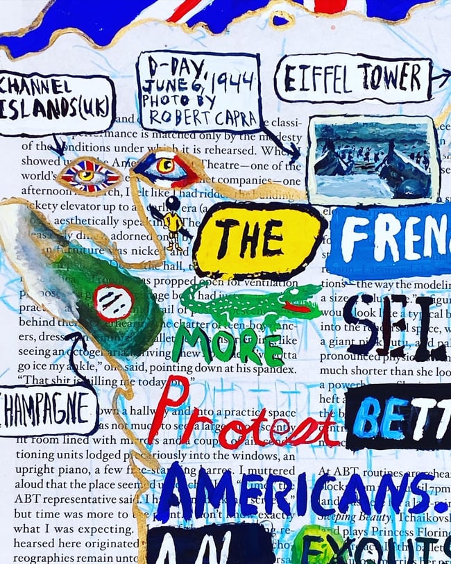 France-Original Painting 