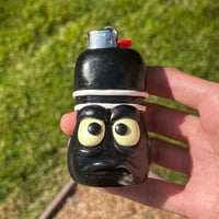 Image 1 of Black Bowling Pin 1 Of 1 Clay Lighter Case