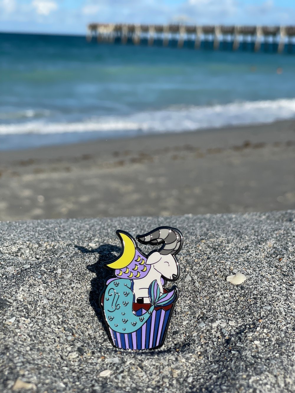 Image of Capricorn Cupcake Pin