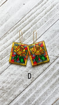 Image 4 of Fairy Tales Stained Window Earrings  