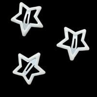Image 1 of 3x pairs white gothy star hair clips 🤍🌟🤍🌟