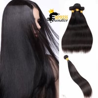 Image 2 of Raw hair -  3 bundles with 5x5 HD closure - straight