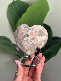 Image 1 of HQ FLOWER AGATE HEART -MADAGASCAR- D