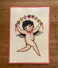 Party cherub star garland 