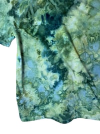 Image 9 of ♻️ UPCYCLED XS Adult (Kids XL 14/16) Graphic Tee in Mermaid Watercolor Ice Dye