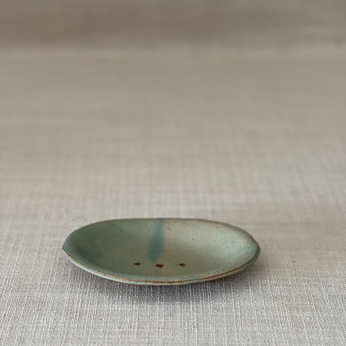 Image of MISTY GREEN SOAP DISH 