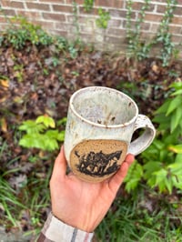 Image 2 of Green + speckled white Cowboy Shade