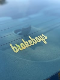 Image 1 of Broke Boys Decal Holographic Gold 