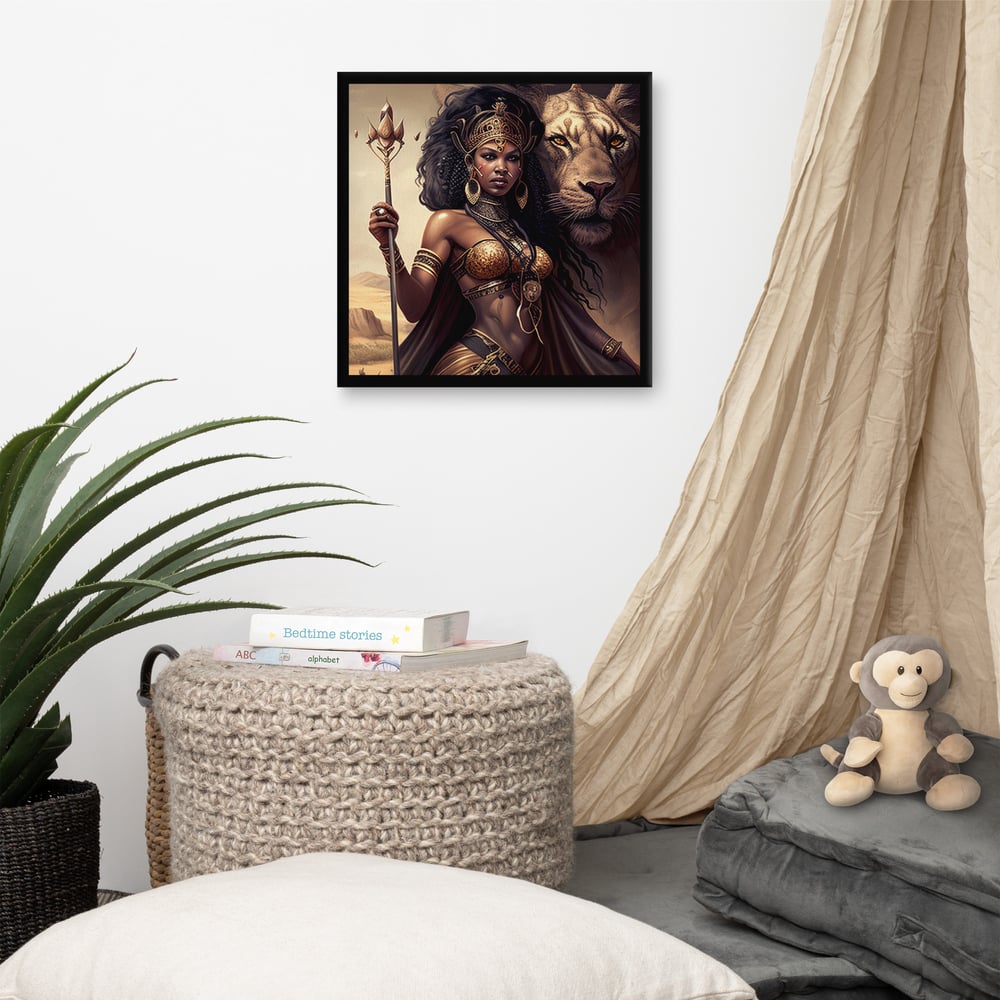 Image of Queen and Her Beast Canvas