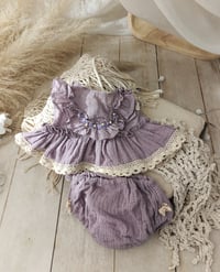 Image 3 of Sitter set for photo shoots | Lula | age 9-12 months | dusty purple