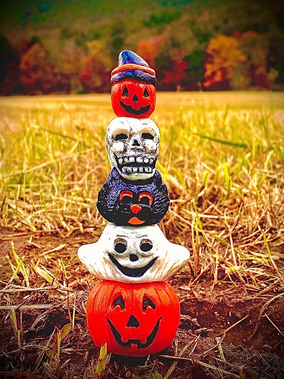 Halloween Totem Pole