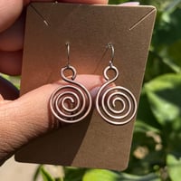 Image 1 of Simple Swirl Copper Earrings 🤎