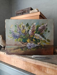 Image 1 of Peinture, bouquet de lilas