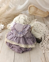 Image 1 of Sitter set for photo shoots | Lula | age 9-12 months | dusty purple