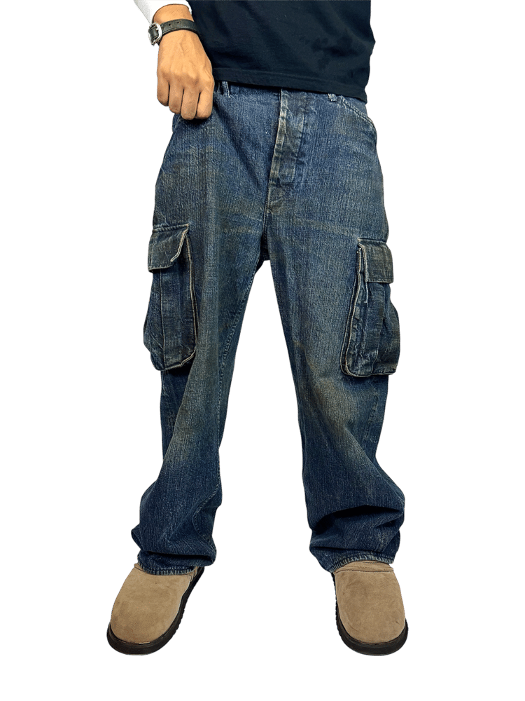 Image of Evisu Diacock 2006 Mudwash Cargo Denim