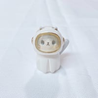 Image 1 of Gray And White Cat With Astronaut Helmet Ceramic Figurine