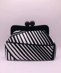 Image 2 of Black and White Geo Clutch