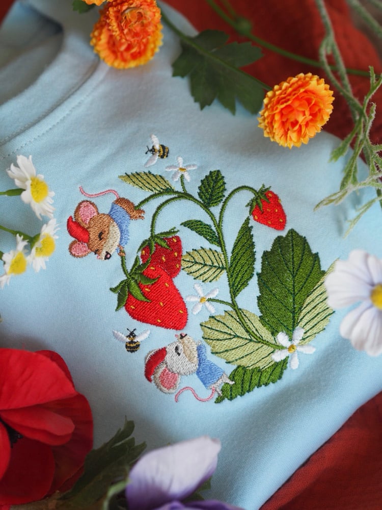 Image of The Strawberry Patch Gnomes - Baby Blue Tee