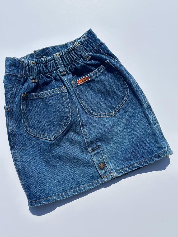Image of Vintage Jordashe Jean Skirt Size 5
