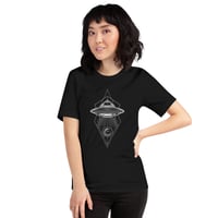 Image 7 of Geometric UFO Alien Unisex t-shirt