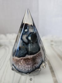 Image 9 of Handmade Resin Gem with Agate Crystal | Jewelry Holder | Home Decor | 6 Styles 