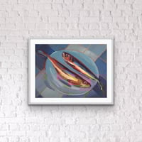 Image 5 of Sardine’s & Blue Gingham Print