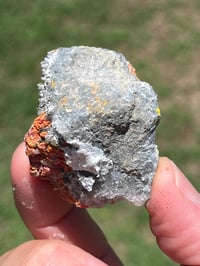 Image 13 of Realgar & Fine Quartz Points Specimen #2504