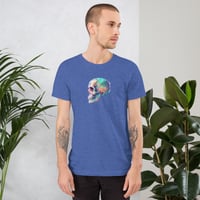 Image 25 of Colorful Neon Watercolor Skull Unisex t-shirt