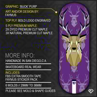 Image 1 of ‘BÜCK’ PURP + LÜXE PRO FB TAPE & FAYMUS STICKER PACK
