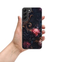 Image 3 of Baroque Style Gothic Inspired Rose Oil Painting Clear Case for Samsung®