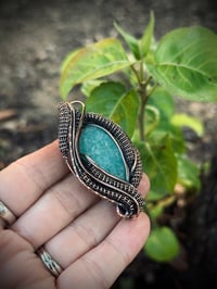 Image 2 of Amazonite Wire Wrapped in Copper