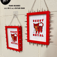 Image 2 of Heavy Metal Print in Studded Frame