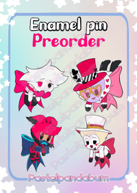 PREORDER Hazbin Hotel - Xmas bow collection Enamel Pin badge Limited edition