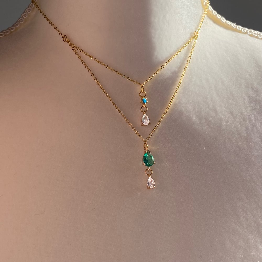 Image of Twinkling Double Necklace Choker