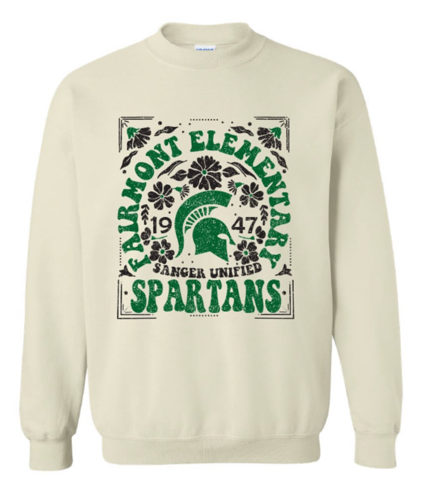 Image of 25 Fall Vintage Flowers Crewneck Sweatshirt